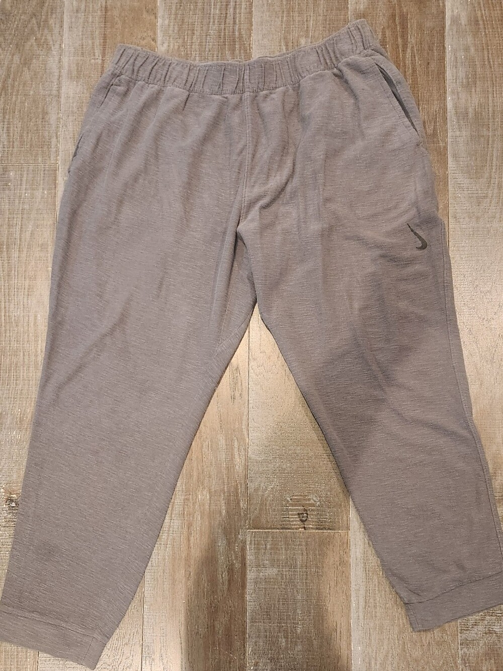Nike Dri-FIT Grey Jogger Pants Pull On Elastic Waist Tapered Plus 3XL